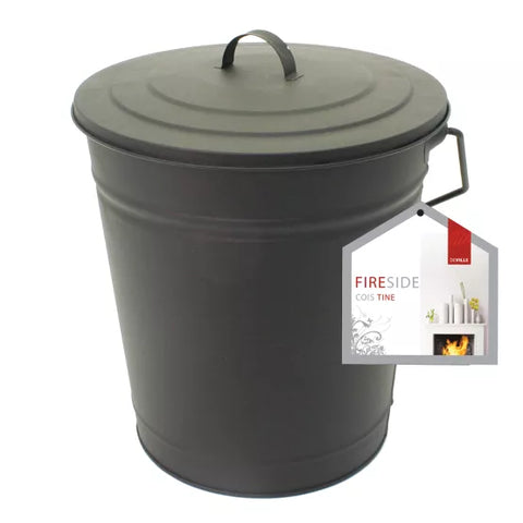Deville Coal Tub and Lid/Black