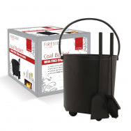 Deville Coal Bucket c/w Companion Set/Black