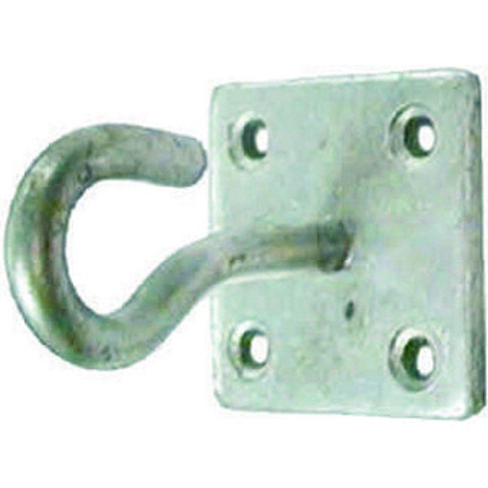 8mm Galvanised Hook On Plate 50mm - Flying Dutchman Stores