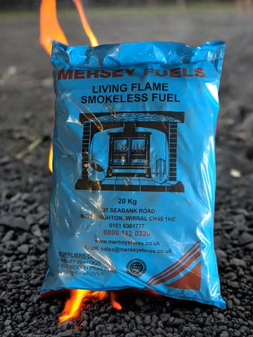 1 Bag Of Mersey Fuels Smokeless Coal  Ovoids (Excell) - Flying Dutchman Stores