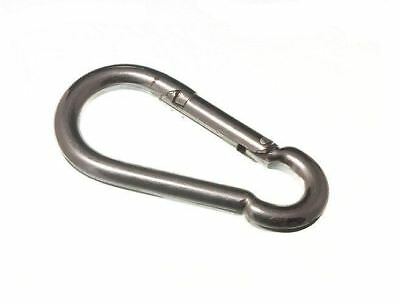 CARBINE HOOK 5X50MM      BZP (2) - Flying Dutchman Stores