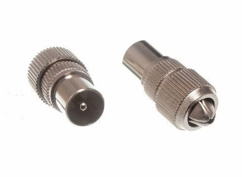 Coaxial Male Plug - Metal Each - Flying Dutchman Stores