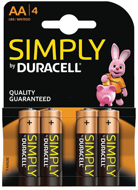 4Pk Of AA Batteries Duracell