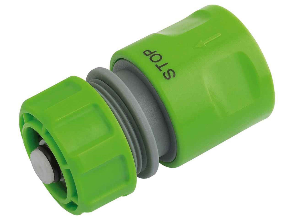 Draper  1/2in BSP Hose Connector with Water Stop Feature - Flying Dutchman Stores