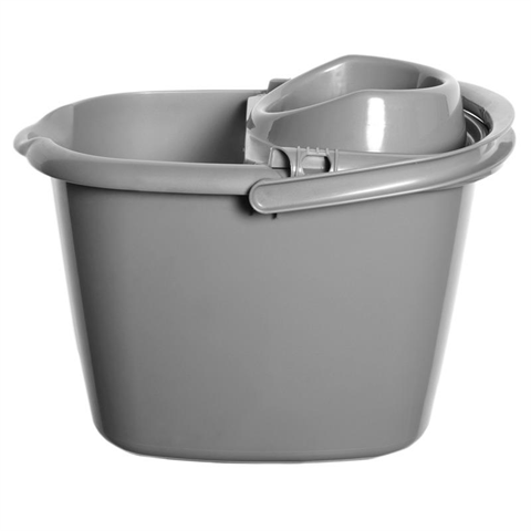 Plastic Mop Bucket (SILVER) - Flying Dutchman Stores