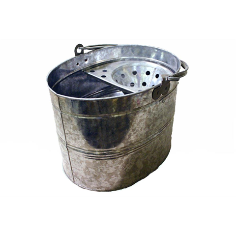 Galvanised Oval Mop Bucket - Flying Dutchman Stores