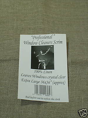 Professional Window Cleaners Glass Scrim Cleaning Clean Cloth - Extra Large